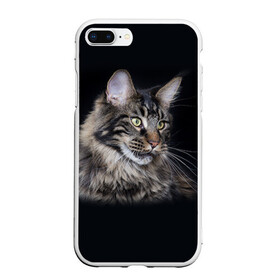 Чехол для iPhone 7Plus/8 Plus матовый с принтом Мейн-кун 5 в Рязани, Силикон | Область печати: задняя сторона чехла, без боковых панелей | Тематика изображения на принте: кот | котенок | котик | котэ | кошка | мейн кун | мейнкун | мэйн кун | мэйнкун