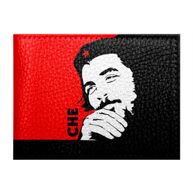 Обложка для студенческого билета с принтом Че Гевара в Рязани, натуральная кожа | Размер: 11*8 см; Печать на всей внешней стороне | Тематика изображения на принте: che | che guevara | comandante | revolution | viva | революция | че | чегевара