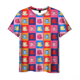 Мужская футболка 3D с принтом Поп арт 18 в Рязани, 100% полиэфир | прямой крой, круглый вырез горловины, длина до линии бедер | fashion | pop art | popart | trend | губы | мода | тренд