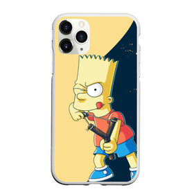 Чехол для iPhone 11 Pro матовый с принтом Барт в Рязани, Силикон |  | simpsons | барт | гомер | мардж | симпсоны