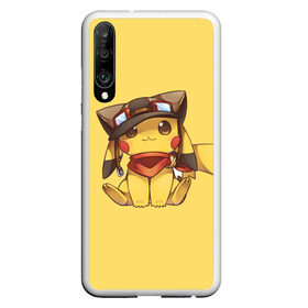 Чехол для Honor P30 с принтом Pikachu в Рязани, Силикон | Область печати: задняя сторона чехла, без боковых панелей | pikachu | pokeball | pokemon | пикачу | покеболл | покемон