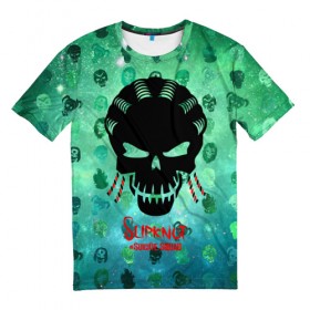 Мужская футболка 3D с принтом Suicide Squad Slipkno в Рязани, 100% полиэфир | прямой крой, круглый вырез горловины, длина до линии бедер | 