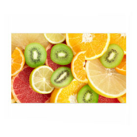 Бумага для упаковки 3D с принтом Сочные фрукты в Рязани, пластик и полированная сталь | круглая форма, металлическое крепление в виде кольца | Тематика изображения на принте: апельсин | грейпфрут | десерт | дольки | киви | кусочки фруктов | лайм | лимон | разрез | сечение | фреш | фрукты | цитрусовые