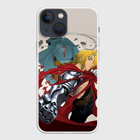 Чехол для iPhone 13 mini с принтом братья Элрики в Рязани,  |  | alchemist | anime | fullmetal alchemist | алхимик | аниме | стальной алхимик