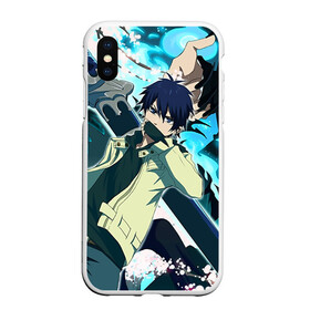 Чехол для iPhone XS Max матовый с принтом Blue Exorcist в Рязани, Силикон | Область печати: задняя сторона чехла, без боковых панелей | anime | ao no exorcist | blue exorcist | аниме | синий экзорцист | экзорцист