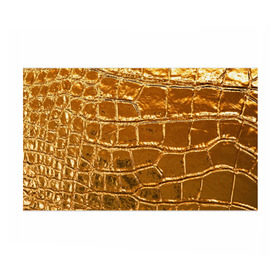 Бумага для упаковки 3D с принтом Золотой Крокодил в Рязани, пластик и полированная сталь | круглая форма, металлическое крепление в виде кольца | Тематика изображения на принте: gold | texture | глянец | золото | кожа | крокодил | текстура