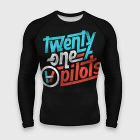 Мужской рашгард 3D с принтом Twenty one pilots в Рязани,  |  | rock | t.o.p. | top | twenty one pilots | рок