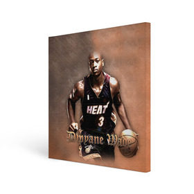 Холст квадратный с принтом Баскетболист Dwyane Wade в Рязани, 100% ПВХ |  | chicago bulls | баскетбол | буллз | дуэйн уэйд | нба | чикаго