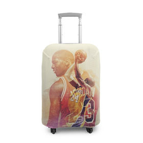 Чехол для чемодана 3D с принтом Kobe Bryant в Рязани, 86% полиэфир, 14% спандекс | двустороннее нанесение принта, прорези для ручек и колес | kobe bryant | lakers | los angeles lakers | nba. | баскетбол | баскетболист | коби брайант | лайкерс | лос анджелес лейкерс | нба
