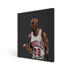 Холст квадратный с принтом Michael Jordan в Рязани, 100% ПВХ |  | chicago bulls | michael jeffrey jordan | nba. | баскетбол | баскетболист | вашингтон уизардс | майкл джордан | нба | чикаго | чикаго буллз