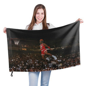 Флаг 3D с принтом Michael Jordan в Рязани, 100% полиэстер | плотность ткани — 95 г/м2, размер — 67 х 109 см. Принт наносится с одной стороны | chicago bulls | michael jeffrey jordan | nba. | баскетбол | баскетболист | вашингтон уизардс | майкл джордан | нба | чикаго | чикаго буллз