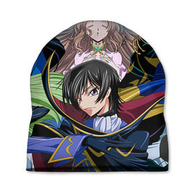 Шапка 3D с принтом Code Geass 1 в Рязани, 100% полиэстер | универсальный размер, печать по всей поверхности изделия | anime | аниме | анимешник | анимешникам | восставший лелуш | код гиас | код гиасс | код гиасс: восставший лелуш