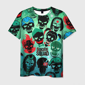 Мужская футболка 3D с принтом Suicide Squad в Рязани, 100% полиэфир | прямой крой, круглый вырез горловины, длина до линии бедер | harley quinn | suicide squad | харли квинн