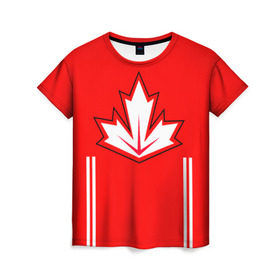 Женская футболка 3D с принтом Сборная Канады по хоккею 2016 в Рязани, 100% полиэфир ( синтетическое хлопкоподобное полотно) | прямой крой, круглый вырез горловины, длина до линии бедер | world cup hockey | брент бёрс | вратарь | дрю даути | защитник | канада | клюшка | кубок мира | нападающий | петерс билл | сanada | сборная канады | сидни патрик кросби | хоккей | хоккейная форма | шайба