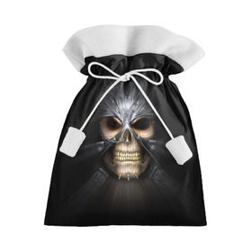 Подарочный 3D мешок с принтом Скелет в маске в Рязани, 100% полиэстер | Размер: 29*39 см | warhammer | хаос | череп