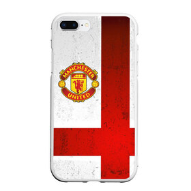 Чехол для iPhone 7Plus/8 Plus матовый с принтом Manchester United FC в Рязани, Силикон | Область печати: задняя сторона чехла, без боковых панелей | англия | клуб | манчестер | фк | футбол | футбольный | юнайтед