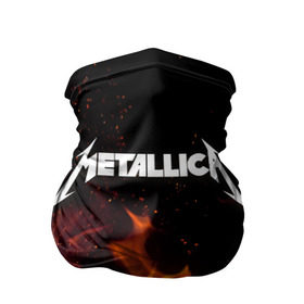 Бандана-труба 3D с принтом Metallica fire в Рязани, 100% полиэстер, ткань с особыми свойствами — Activecool | плотность 150‒180 г/м2; хорошо тянется, но сохраняет форму | металлика