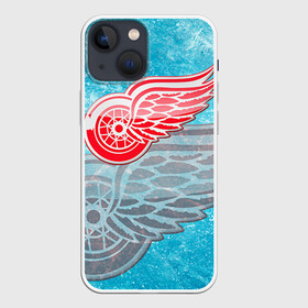 Чехол для iPhone 13 mini с принтом Хоккей 3 в Рязани,  |  | nhl | stanley cup |  detroit red wings | детройд | детройт ред уингз | кубок стенли | кубок стэнли | марченко | нхл | хоккей | хоккейный клуб