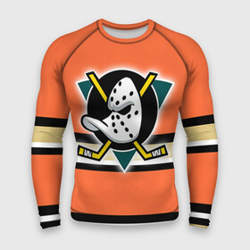 Мужской рашгард 3D с принтом Хоккей 7 в Рязани,  |  | anaheim ducks | nhl | stanley cup | кубок стенли | кубок стэнли | нхл | хоккей | хоккейный клуб