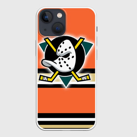 Чехол для iPhone 13 mini с принтом Хоккей 7 в Рязани,  |  | anaheim ducks | nhl | stanley cup | кубок стенли | кубок стэнли | нхл | хоккей | хоккейный клуб