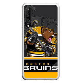 Чехол для Honor P30 с принтом Boston Bruins в Рязани, Силикон | Область печати: задняя сторона чехла, без боковых панелей | Тематика изображения на принте: boston bruins | nhl | stanley cup | бостон | бостон брюинз | брюинз | брюинс | кубок стенли | кубок стэнли | нхл | хоккей | хоккейный клуб | худобин