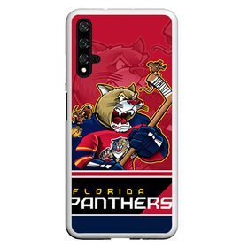 Чехол для Honor 20 с принтом Florida Panthers в Рязани, Силикон | Область печати: задняя сторона чехла, без боковых панелей | Тематика изображения на принте: florida panthers | nhl | stanley cup | кубок стенли | кубок стэнли | нхл | флорида пантерз | флорида пантеры | хоккей | хоккейный клуб