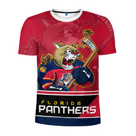 Мужская футболка 3D спортивная с принтом Florida Panthers в Рязани, 100% полиэстер с улучшенными характеристиками | приталенный силуэт, круглая горловина, широкие плечи, сужается к линии бедра | florida panthers | nhl | stanley cup | кубок стенли | кубок стэнли | нхл | флорида пантерз | флорида пантеры | хоккей | хоккейный клуб