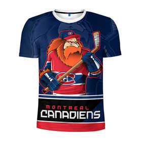 Мужская футболка 3D спортивная с принтом Montreal Canadiens в Рязани, 100% полиэстер с улучшенными характеристиками | приталенный силуэт, круглая горловина, широкие плечи, сужается к линии бедра | montreal canadiens | nhl | stanley cup | емелин | кубок стенли | кубок стэнли | марков | монреаль | монреаль канадиенс | нхл | радулов | хоккей | хоккейный клуб