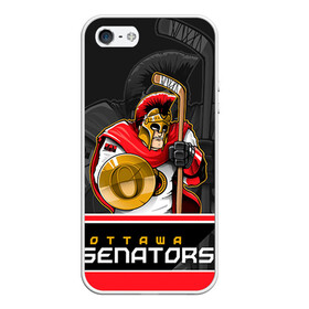 Чехол для iPhone 5/5S матовый с принтом Ottawa Senators в Рязани, Силикон | Область печати: задняя сторона чехла, без боковых панелей | nhl | ottawa senators | stanley cup | кубок стенли | кубок стэнли | нхл | оттава сенаторз | сенаторс | хоккей | хоккейный клуб