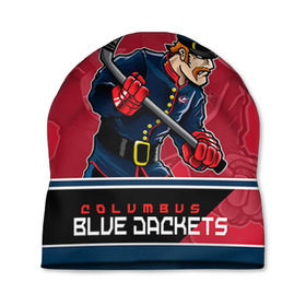 Шапка 3D с принтом Columbus Blue Jackets в Рязани, 100% полиэстер | универсальный размер, печать по всей поверхности изделия | columbus | columbus blue jackets | nhl | stanley cup | бобровский | коламбус | коламбус блю джекетс | кубок стенли | кубок стэнли | нхл | хоккей | хоккейный клуб