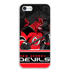 Чехол для iPhone 5/5S матовый с принтом New Jersey Devils в Рязани, Силикон | Область печати: задняя сторона чехла, без боковых панелей | new jersey devils | nhl | stanley cup | дъяволы нью джерси | калинин | кубок стенли | кубок стэнли | нхл | нью джерси девилз | хоккей | хоккейный клуб