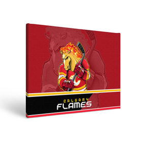 Холст прямоугольный с принтом Calgary Flames в Рязани, 100% ПВХ |  | calgary flames | nhl | stanley cup | калгари флэймз | кубок стенли | кубок стэнли | нхл | флэймс | хоккей | хоккейный клуб