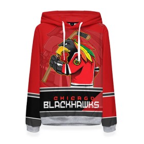 Женская толстовка 3D с принтом Chicago Blackhawks в Рязани, 100% полиэстер  | двухслойный капюшон со шнурком для регулировки, мягкие манжеты на рукавах и по низу толстовки, спереди карман-кенгуру с мягким внутренним слоем. | chicago blackhawks | nhl | stanley cup | анисимов | блэкхокс | кубок стенли | кубок стэнли | нхл | панарин | хоккей | хоккейный клуб | чикаго | чикаго блэкхокс