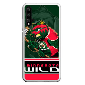 Чехол для Honor 20 с принтом Minnesota Wild в Рязани, Силикон | Область печати: задняя сторона чехла, без боковых панелей | Тематика изображения на принте: minnesota wild | nhl | stanley cup | кубок стенли | кубок стэнли | минесота | миннесота уайлд | нхл | хоккей | хоккейный клуб