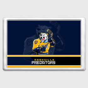 Магнит 45*70 с принтом Nashville Predators в Рязани, Пластик | Размер: 78*52 мм; Размер печати: 70*45 | Тематика изображения на принте: nashville predators | nhl | stanley cup | кубок стенли | кубок стэнли | нхл | нэшвил | нэшвилл предаторз | хоккей | хоккейный клуб