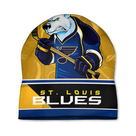 Шапка 3D с принтом St. Louis Blues в Рязани, 100% полиэстер | универсальный размер, печать по всей поверхности изделия | nhl | st. louis blues | stanley cup | йори | кубок стенли | кубок стэнли | лехтеря | луис блюз | нхл | сент луис | сент луис блюз | тарасенко | хоккей | хоккейный клуб
