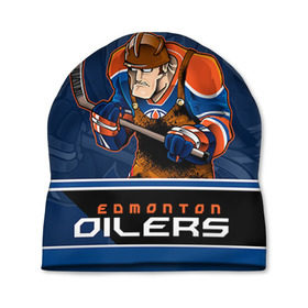 Шапка 3D с принтом Edmonton Oilers в Рязани, 100% полиэстер | универсальный размер, печать по всей поверхности изделия | edmonton oilers | nhl | stanley cup | кубок стенли | кубок стэнли | нхл | хоккей | хоккейный клуб | эдмонтон | эдмонтон ойлерз | якупов