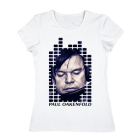 Женская футболка хлопок с принтом EQ - Paul Oakenfold в Рязани, 100% хлопок | прямой крой, круглый вырез горловины, длина до линии бедер, слегка спущенное плечо | Тематика изображения на принте: beatport | club | dj | edm | electro | england | eq | house | music | paul oakenfold | perfecto | production | radio | techno | top | trance | англия | великобритания | дискотека | звезда | клуб | музыка | музыкант | продюссер | радио | фестиваль | эквала