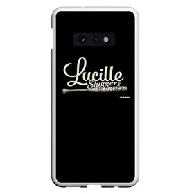 Чехол для Samsung S10E с принтом Lucille Sluggers 4 в Рязани, Силикон | Область печати: задняя сторона чехла, без боковых панелей | the walking dead | бита | зомби | ниган | ужасы | ходячие