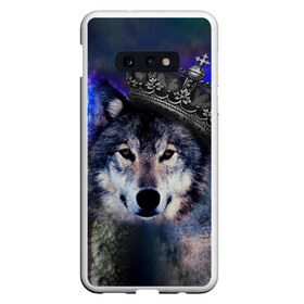 Чехол для Samsung S10E с принтом King Wolf в Рязани, Силикон | Область печати: задняя сторона чехла, без боковых панелей | животное | зверь | космос | природа волк | русь | славяне