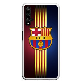 Чехол для Honor 20 с принтом Barcelona FC в Рязани, Силикон | Область печати: задняя сторона чехла, без боковых панелей | Тематика изображения на принте: барса | барселона | испания | клуб | фк | футбол | футбольный