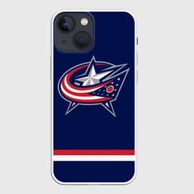 Чехол для iPhone 13 mini с принтом Columbus Blue Jackets в Рязани,  |  | columbus blue jackets | hockey | nhl | нхл | хоккей