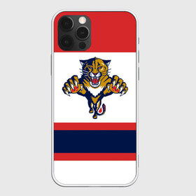 Чехол для iPhone 12 Pro Max с принтом Florida Panthers white в Рязани, Силикон |  | Тематика изображения на принте: florida panthers | hockey | nhl | нхл | хоккей