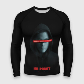 Мужской рашгард 3D с принтом Mr Robot в Рязани,  |  | Тематика изображения на принте: fsociety | mr robot | анонимус | мистер робот