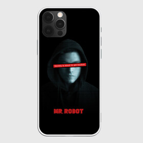 Чехол для iPhone 12 Pro с принтом Mr Robot в Рязани, силикон | область печати: задняя сторона чехла, без боковых панелей | fsociety | mr robot | анонимус | мистер робот