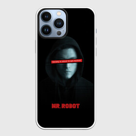 Чехол для iPhone 13 Pro Max с принтом Mr Robot в Рязани,  |  | Тематика изображения на принте: fsociety | mr robot | анонимус | мистер робот