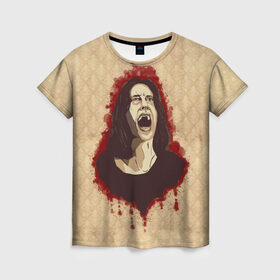 Женская футболка 3D с принтом Lana Winters в Рязани, 100% полиэфир ( синтетическое хлопкоподобное полотно) | прямой крой, круглый вырез горловины, длина до линии бедер | американская история ужасов