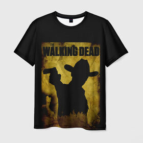 Мужская футболка 3D с принтом The Walking Dead в Рязани, 100% полиэфир | прямой крой, круглый вырез горловины, длина до линии бедер | 