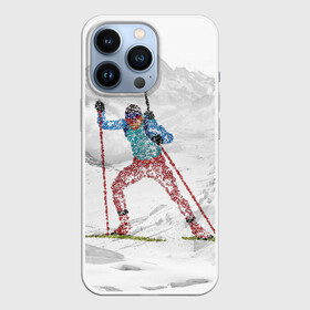 Чехол для iPhone 13 Pro с принтом Спортсмен биатлонист в Рязани,  |  | Тематика изображения на принте: biathlon | биатлон | гонка | зимний спорт | кубок мира | олимпиада | спорт | спринт | чемпионат | чемпионат мира | эстафета
