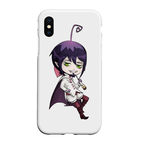 Чехол для iPhone XS Max матовый с принтом Blue Exorcist Мефисто в Рязани, Силикон | Область печати: задняя сторона чехла, без боковых панелей | ao no exorcist | демон | сатана | синий экзорцист